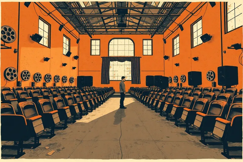 Wander through a 40-year-empty film studio turned sonic maze